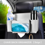 SEAMETAL autoistme seljatoe hoiukott Multifunktsionaalne hoiustamisvastane auto tagaistme kaitsepadi must