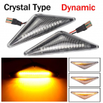Voolav suunatule tuli LED d&uuml;naamiline k&uuml;ljemarker suunatulede indikaator vilkur lamp Ford Mondeo 3 Mk3 Focus 1 Mk1 jaoks
