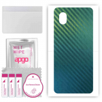 apgo Protective Skin Sticker for the back compatible with Alcatel 1 (2022), Wrap Film, Foil, Vinyl - Pattern Carbon Chameleon CAKA1