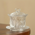 1 tk paksendatud klaasist teekomplekt, klaas, j&auml;&auml;ga kaetud kauss majapidamises kasutatav Kung fu teetass teejootmispulber koju restorani hotelli kontorisse teetarvikud teekingitus 1pc