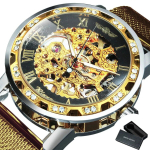 Unisex klassikaline luukere kivist &otilde;&otilde;nesv&otilde;rkrihm Manuaalne mehaaniline k&auml;ekell meestele vabaaja randmekellad Rooma numbriga helendavad