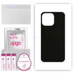 apgo Protective Skin Sticker for the back compatible with Cubot P80, Wrap Film, Foil, Vinyl - Pattern Matrix
