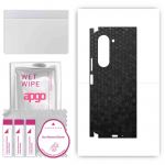 apgo Protective Skin Sticker for the back+sides compatible with Samsung Galaxy Z Fold 5, Full Wrap Film, Foil, Vinyl - Pattern Black Honeycomb
