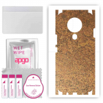 apgo Protective Skin Sticker for the back+sides compatible with Tecno Spark 6, Full Wrap Film, Foil, Vinyl - Pattern Rusty Copper