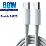 PD 100W 60W USB C-C-kaabel kiirlaadimise andmekaabel Macbook iPad iPhone Huawei Samsung Xiaomi C-t&uuml;&uuml;pi C-t&uuml;&uuml;pi andmeliinile 1M
