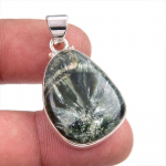 Looduslik Serafiniidi Kivi 925 Prooviga Sterling H&otilde;bedast Kingitus Ripats 1,50 D3j43