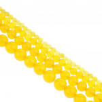 Looduslik kollane ahhaat helmed v&auml;&auml;riskivist DIY kaelakee 4mm-10mm - 8mm