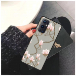 OnePlus Nord N10 N100 Case CE 5G Funda Magnolia Gardenia lille&uuml;mbriste jaoks One Plus 6 5T 6T 7T 8T 8PRO 9PRO telefonikaane Coque jaoks Oneplus 5T