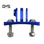 Universaalne kiivri fikseeritud kinnitus, roostekindel, mitte kergesti deformeeritav Lihtne paigaldus Kaamera metallklambri adapteri tarvikud GoPro jaoks punane