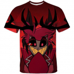 Hazbin Hotel Laste T-s&auml;rgid 3D Prited Suvine l&uuml;hikeste varrukatega T-s&auml;rk Meestele Lapsed Moodne T&auml;navar&otilde;ivad T&auml;iskasvanute Laster&otilde;ivad 120