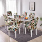 1/2/4/6 t&uuml;kki Tr&uuml;kitud toolikate Pestavad suured elastsed k&ouml;&ouml;gitoolikatted Stretch istmekatted s&ouml;&ouml;gitoa kodukaunistamiseks 6Pieces