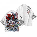 Meeste kimono jaapani riided Yukata meeste samurai kost&uuml;&uuml;m Haori Obi Beach meeste kimono kardigan Jaapani t&auml;navar&otilde;ivaste jakk L