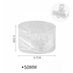 L&auml;bipaistev klamber Pikk sabaklamber Tapiklamber Suur sabaklamber Testpaber Kirjatarvete taskukorraldaja klamber Majapidamistihendusplast 5cm/12pcs puhas