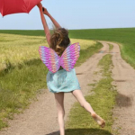 Lovely Girls Butterfly Wing Angel Prop Apparel Children Elf Cosplay Dress up Fairy for Pretend