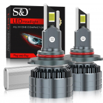 2tk Canbus H4 H7 Led esitule minipirnid 3 vasktoru 9005 HB3 9006 HB4 H1 H3 H11 Led Hi/Lo valgusti 24 CSP 160W 76000LM 9012 Hir2 autotuli H1