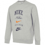 Nike Club Fleece &Uuml;mmarguse kaelusega dressipluus Kirjaliku graafikaga Meeste pealisr&otilde;ivad Hall FN2611-063 L