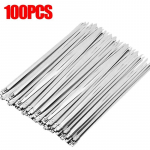 Tugevad iselukustuvad metallist kaablikinnitused mitmeotstarbelised roostevabast terasest juhtmek&ouml;idised majapidamistele torud katused 4.6*100mm-100pcs