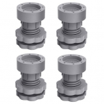 4 tk pesumasin vibratsioonivastased jalapadjad, mille k&otilde;rgus on reguleeritav 4pcs