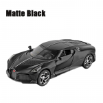 1/32 Bugatti BGT La Voiture Noire sulamist automudel Dekoratsioon Metallist survevalu ja m&auml;nguasjas&otilde;idukid M&auml;nguasi Global Limited Edition laste poiste m&auml;nguasjad matt must v&auml;rv