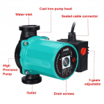 3-k&auml;iguline 220V keskk&uuml;tte tsirkulatsioon vaigistatud boiler kuuma vee tsirkulatsioonipump F klass isolatsioon IP42 kaitsevalu 100W 2 inch