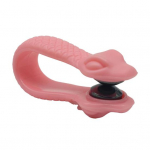 Akupressuuriklambrid migreeni leevendamiseks Serpentiini mustriga LI4 massaažiklambrid Plastikust tiigrisuu h&otilde;&otilde;rumisklambrid peavalu pingete leevendamiseks roosa