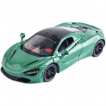 1/32 McLaren 720S m&auml;nguauto mudeli sulamist survevalu koos heli ja valgusega tagaratta tagasit&otilde;mbamise funktsioon S&otilde;idukid S&uuml;nnip&auml;evakollektsiooni kingitused roheline