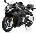 1/12 BMW S1000 mootorratta m&auml;nguasi, kollektsioneeritav mootorratta mudel aluse ja kiivri v&otilde;tmehoidjaga, m&auml;ngumootorrattad 3-9-aastastele poistele, must must