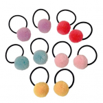 10 tk Laste juuksen&ouml;&ouml;r pl&uuml;&uuml;spall Suure elastsusega libisemisvastane korduvkasutatav hobusesabahoidja Laste juuksepaelad Mini juuksepaelad t&uuml;drukute kummipaelad B