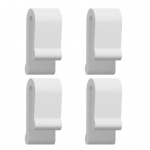 4/12 tk silikoonist Hollandi ahjukaane kaitseklambrid, mida on lihtne kasutada, 3D disainiga silikoonist kaitseklambrid emailitud malmist k&ouml;&ouml;gin&otilde;ude jaoks 4pcs valge