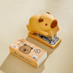 Mini Capybara klammerdaja 400 tk 24/6 klambrite komplekt Cartoon Design Kaasaskantav k&ouml;itja Kontori k&ouml;itmist&ouml;&ouml;riistad