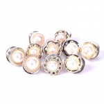 10 tk/komplekt Mini Pearl Flower pross, n&ouml;&ouml;biga &uuml;likond, s&auml;rk rev&auml;&auml;ri krae pin