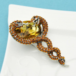 Rohelisest kristallist madu prossid naistele, meestele, kahele maole, vabaaja prossin&otilde;elad, kingitused punane