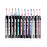 Kontuurimarkerid 12 v&auml;rvi Doodle Marker Kontuurimarkerid S&auml;ravad kahejoonelised pliiatsid kingituste jaoks &otilde;nnitluskaartide kirjutamiseks ja maalimiseks 1 ml One Size must