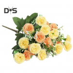 Kunstlik nelk 20 pead Realistlik v&otilde;ltssiidist lilledega pulmapidu Kodukontori laua keskosa Kunstlilletaimed Oksa kaunistus &scaron;ampanjav&auml;rvi