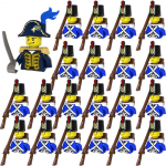 S&otilde;jalised ehitusklotsid Keskaegsed s&otilde;durifiguurid Kingitused Relv P&uuml;stol Keiserlik merev&auml;gi Mini klotsid Laste m&auml;nguasi T&auml;ielikult tr&uuml;kitud keha