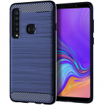 P&otilde;rutuskindel s&uuml;sinikkiust &uuml;mbris Samsung Galaxy A9 2018 harjatud tekstuuriga kummist silikoonist &uuml;mbris galaxy a9 2018 telefoni &uuml;mbris Samsung A9 2018