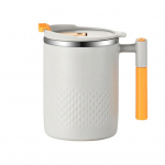 Kohvikruus Lekkekindel lai suu, suure mahutavusega veeisolatsioon, kuumus, roostevabast terasest joogitass 450ML heleroheline v&auml;rv