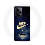 Coque Maniacase pour Xiaomi Redmi Note 12 Pro 5G nike logo dor&eacute; nuit &eacute;toil&eacute;