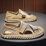 Lamedad sandaalid meeste kingad Ventilatsiooniga rannajalatsid Pehmed ja mugavad meeste sandaalid sise- ja v&auml;listingimustes Unisex Mood Uus 38 must