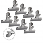 Klambrid Toidu sulgemiseks Paberiklambrid Kiiresti kinnituvad roostevabast terasest 8pcs