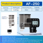 250 ml/500 ml Jebao akvaariumi akvaariumi s&ouml;&ouml;tja Kuldkala nutikas ajastus Automaatne digitaalne s&ouml;&ouml;tja tundide taimer Akvaariumi tarvikud 3