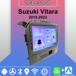 Android Carplay autoraadio Suzuki Vitara 2015-2022 multimeediumipleieri peakomplekti stereo-GPS-i navigatsioonis&uuml;steemile BT WIFI 2+32GB 2+32GB