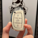 TPU auto kaugjuhtimispuldi v&otilde;tme&uuml;mbrise kaane kate Hyundai Tucson Santa Fe Sonata Elantra Accent Creta Ix35 Ix25 i20 i30 3 4 nupuga