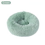 &Uuml;mmargune s&otilde;&otilde;rik koera ja kassi voodi pikkade juustega kaisus, eemaldatav masinas pestav lemmiklooma padjavoodi v&auml;ikestele lemmikloomadele roheline