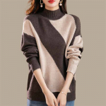 Kampsun naistele S&uuml;gis Talv Paksenenud Pullover Kampsun Soe Kootud Kampsun Pikkade Varrukatega L&uuml;hike Slim-fit Liibuv Džemper Suur Suurus Kampsun Topid XXXXXL valge