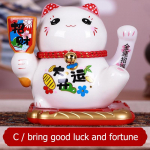 Keraamiline &Otilde;nnekass Ornament Maneki Neko Viipav &Otilde;nnekass Kodu Auto Kaunistus Kingitus Rikkus Viipav K&auml;pp Kass P&auml;ikeseenergial t&ouml;&ouml;tav