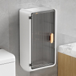 Vannitoa riiul seinale kinnitatav veekindel salvr&auml;tikukarp Multifunktsionaalne tualett-tarvete hoiukarbi &scaron;ampooni korraldaja Uus