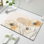 Lill V&auml;ike V&auml;rske Vannitoa P&otilde;randamatt Diatomiitmuld WC Imav P&otilde;randamatt Vannituba Mustust H&uuml;lgav Libisemiskindel Matt Majapidamise Uksematt 40 * 60Cm diatom mud