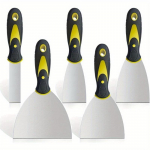 5 tk kittnuga kaabits, roostevabast terasest kittnuga kaabits, tapeedikaabits v&auml;rvikaabits t&ouml;&ouml;riist kipsplaadi pahtli ja muda pealekandmiseks, teipimiseks 5 Pack