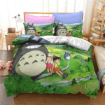 Minu Naaber Totoro Multikas 3D Voodipesukomplekt Anime Twin Full Queen King Tekikate Komplekt Padjap&uuml;&uuml;riga 2/3tk Tekikatte Komplektid 135x200cm